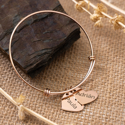 Pulsera Corazón - Oro Rosa de 18K