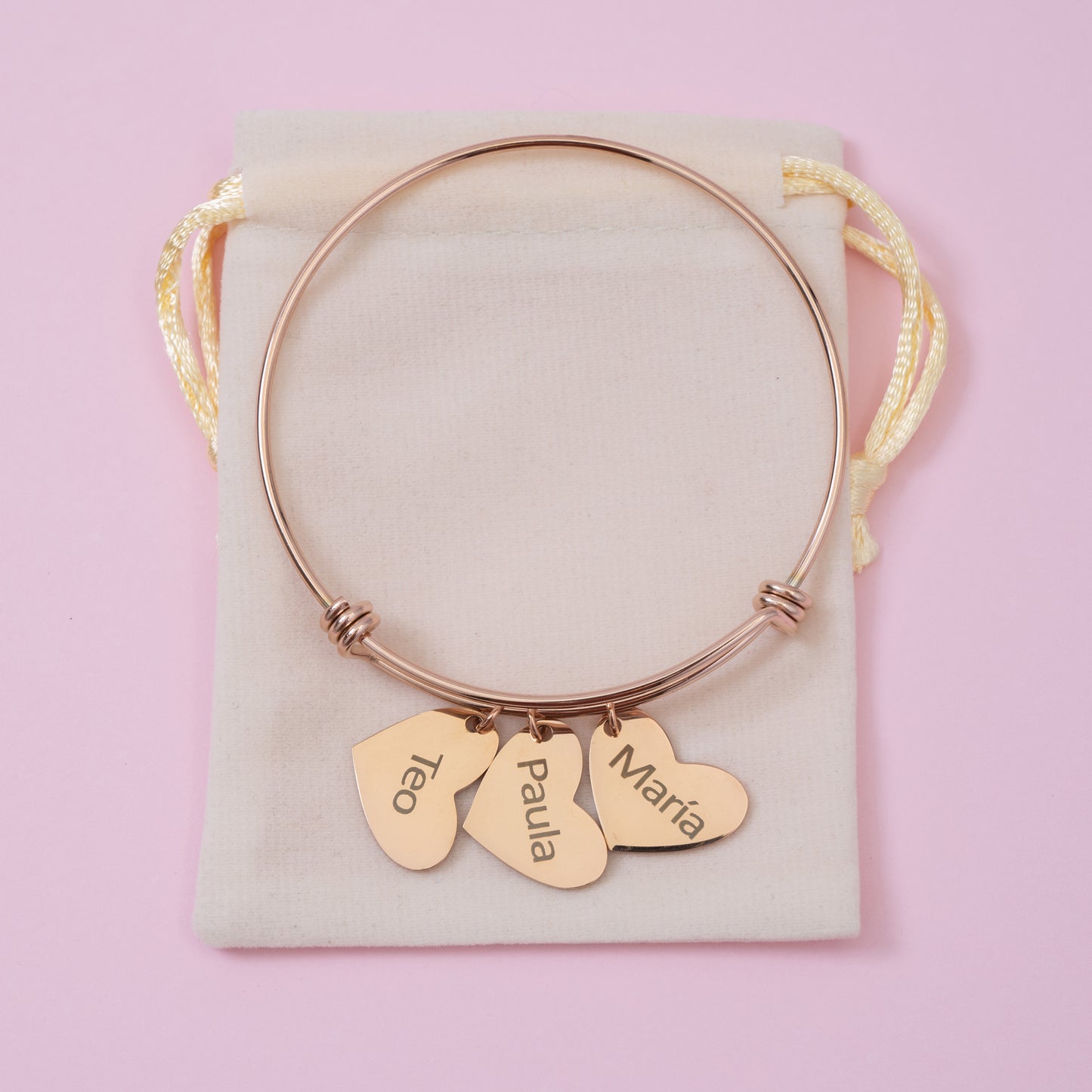 Pulsera Corazón - Oro Rosa de 18K